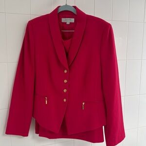 Tahari skirt suit pink like new size 12-NWT